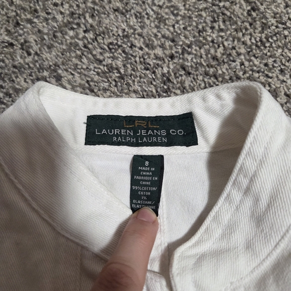 Ralph Lauren White Jean Jacket - Picture 3 of 5